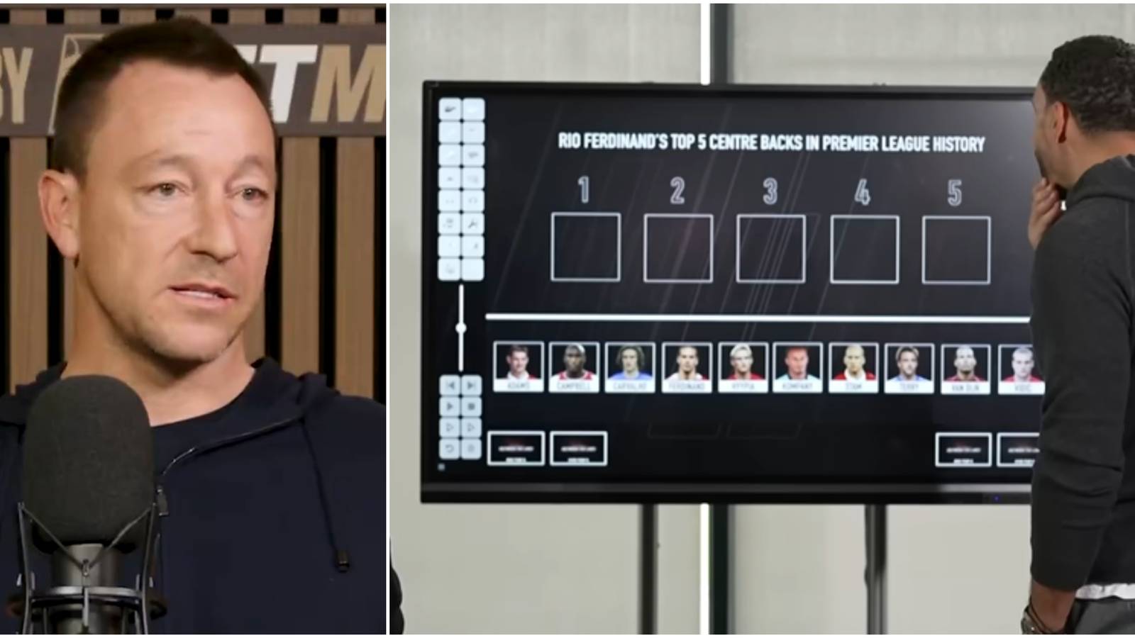 John Terry's Reply After Rio Ferdinand Named Five Greatest Centre-Backs in Premier League History