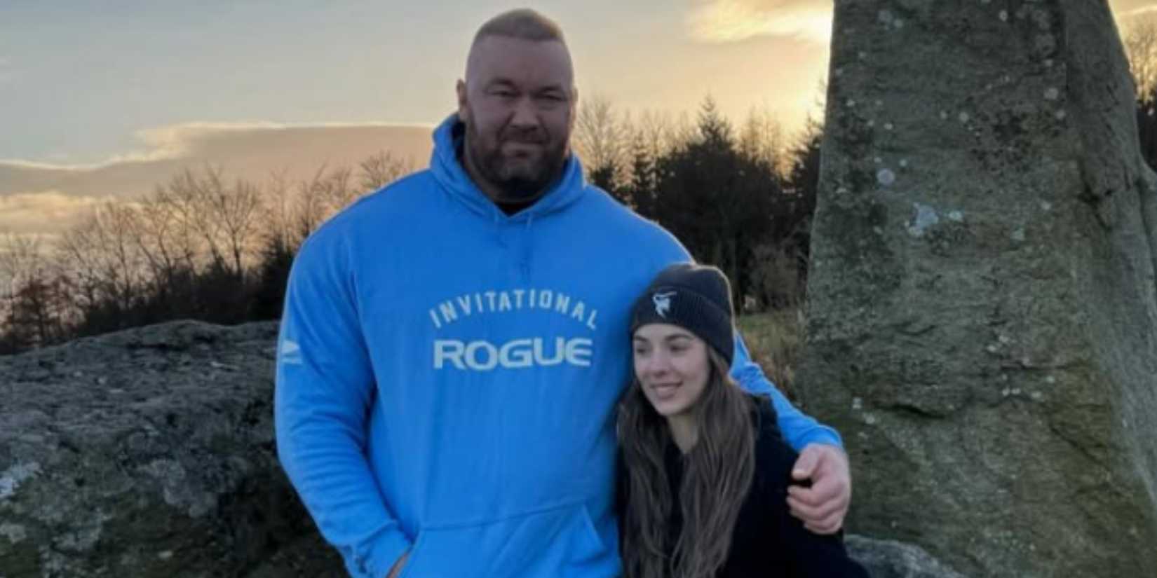 Hafthor Bjornsson and his wife