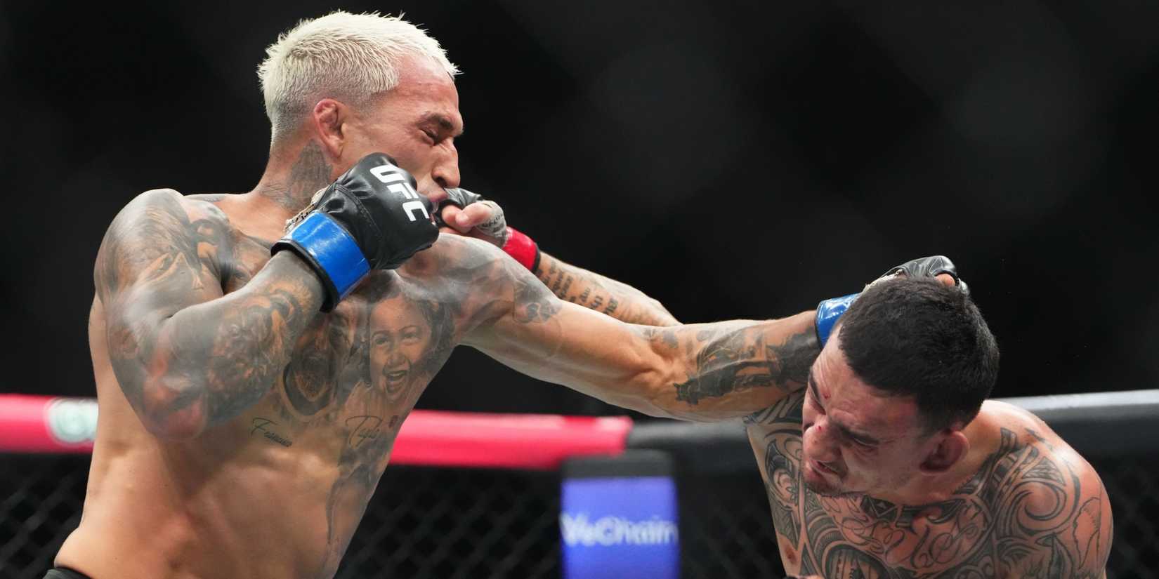 Charles Oliveira and Max Holloway