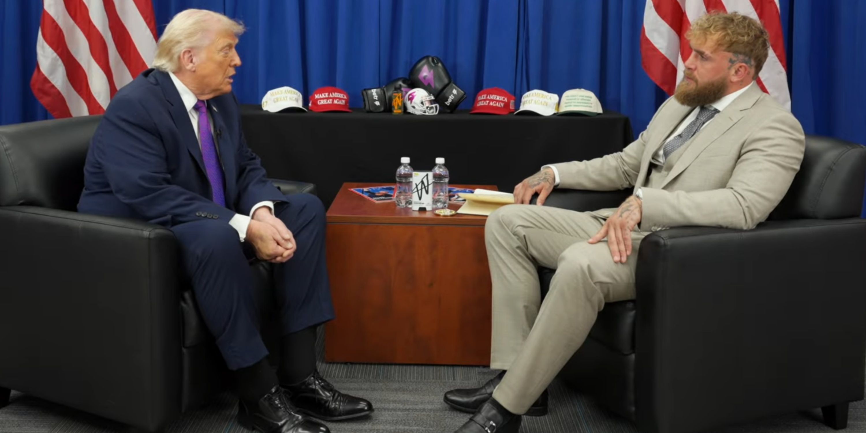 Donald Trump and Jake Paul