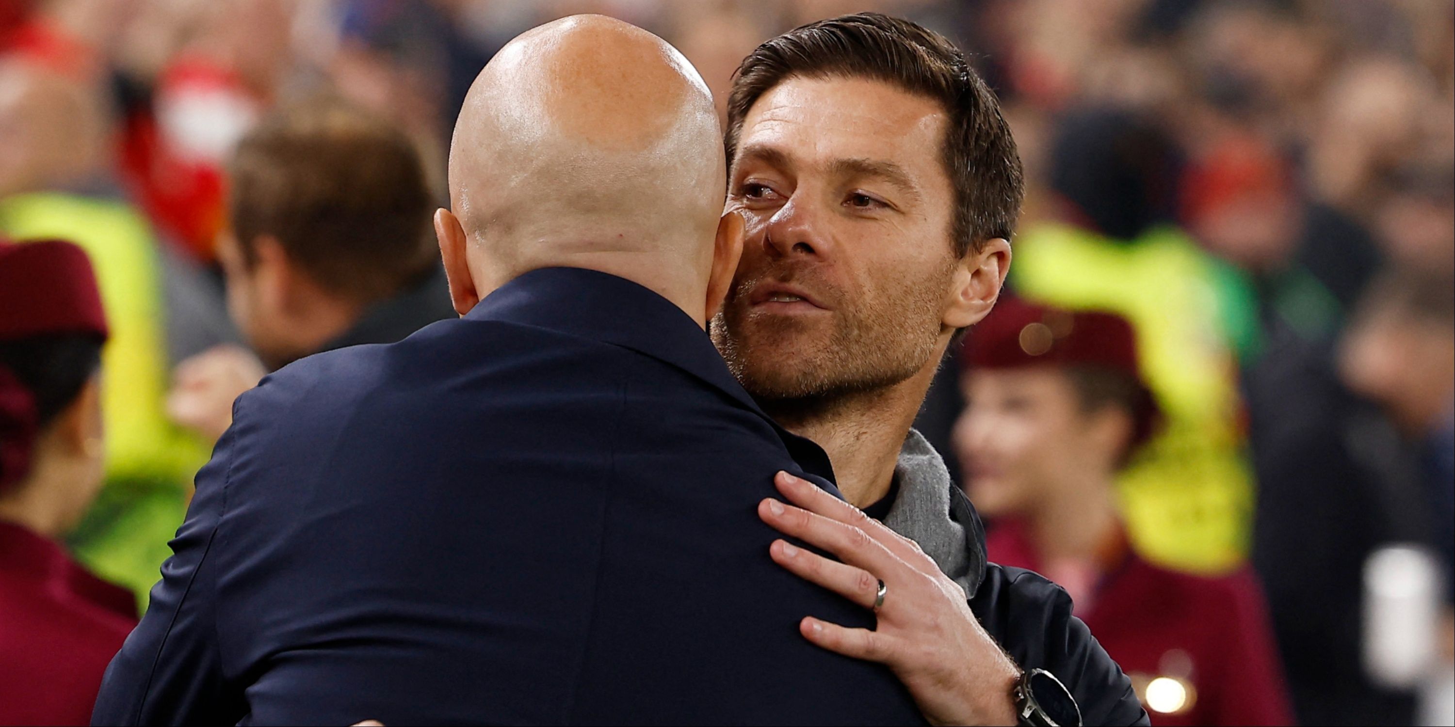 Arne Slot and Xabi Alonso