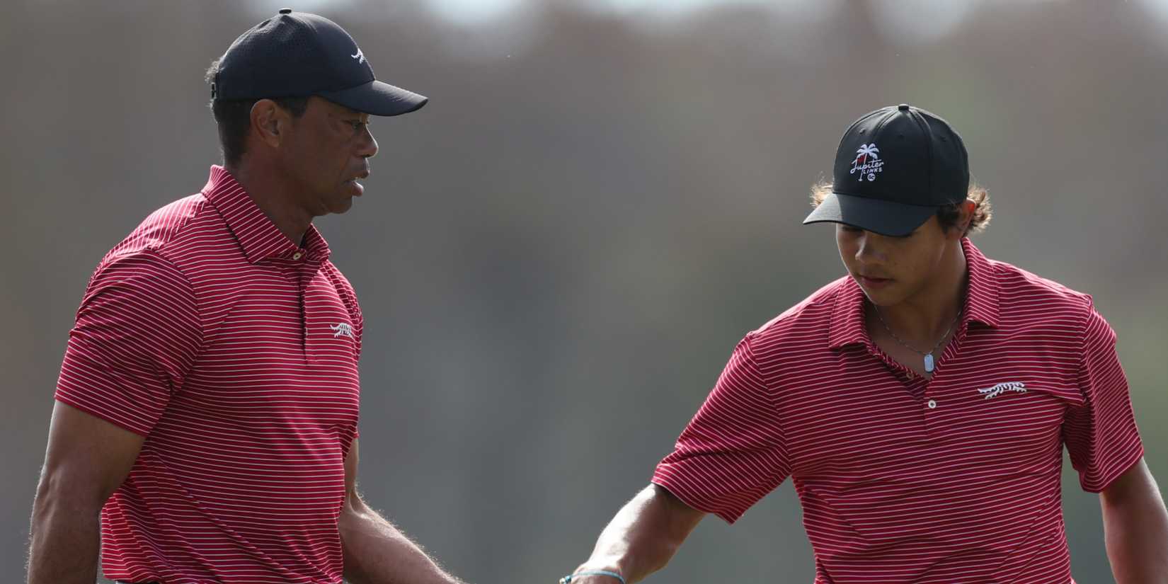 Tiger and Charlie Woods