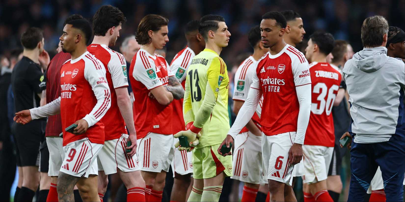 Arsenal players vs Man City