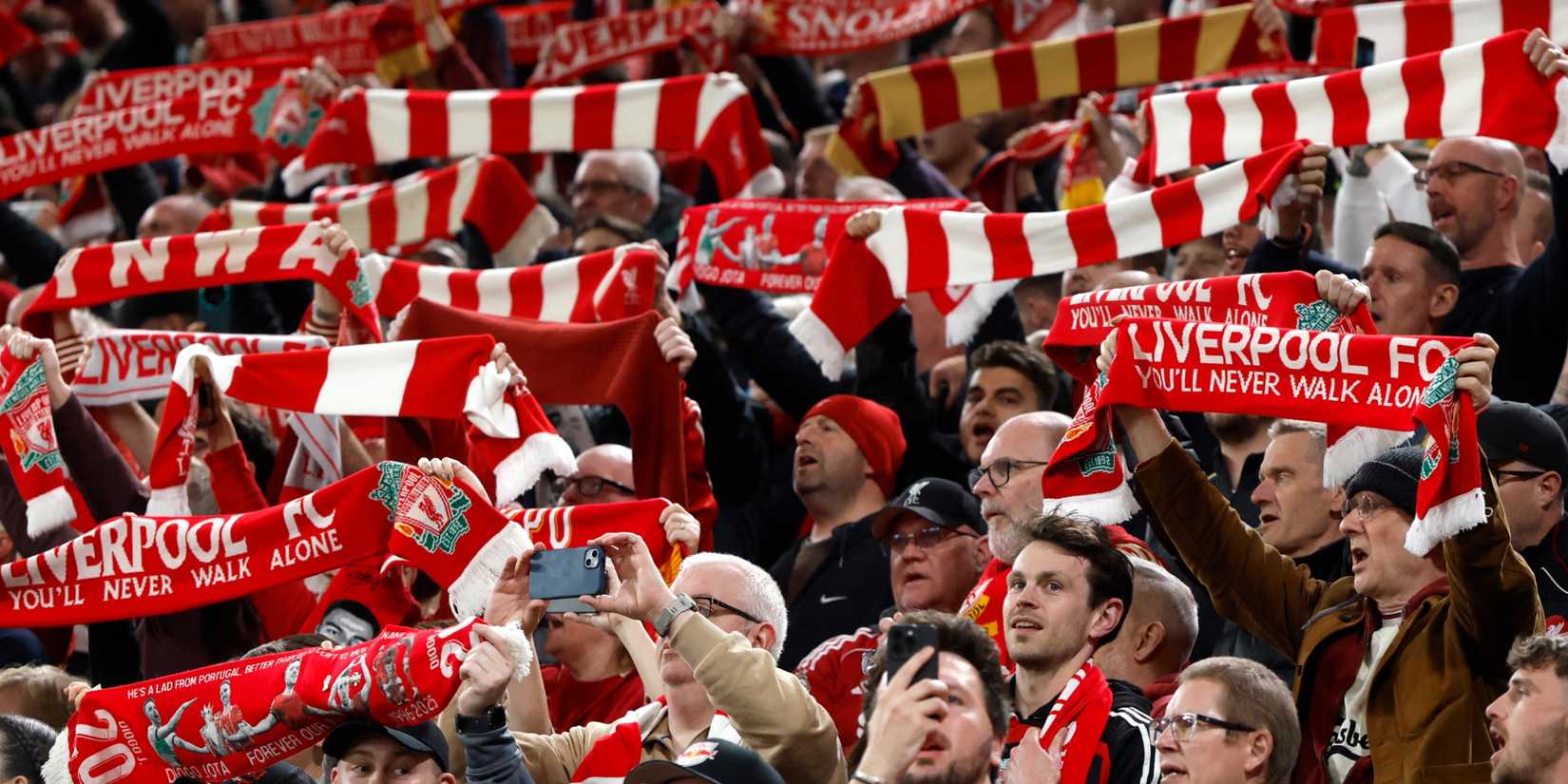 Liverpool fans at Anfield