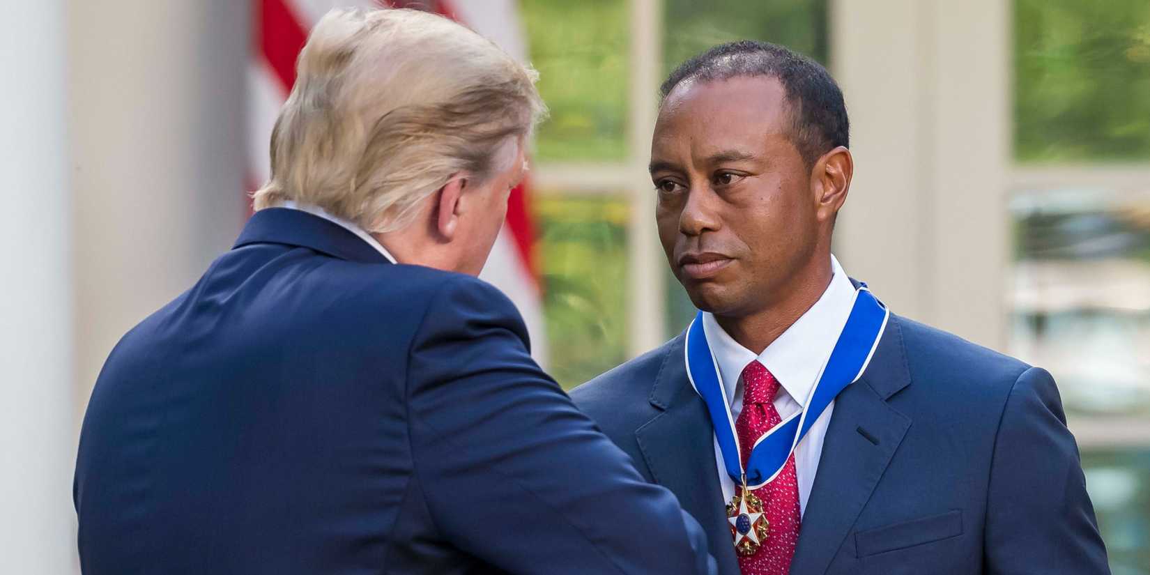 Donald Trump and Tiger Woods