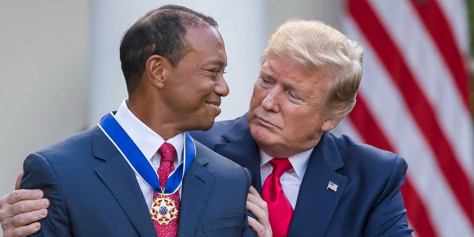 Donald Trump and Tiger Woods
