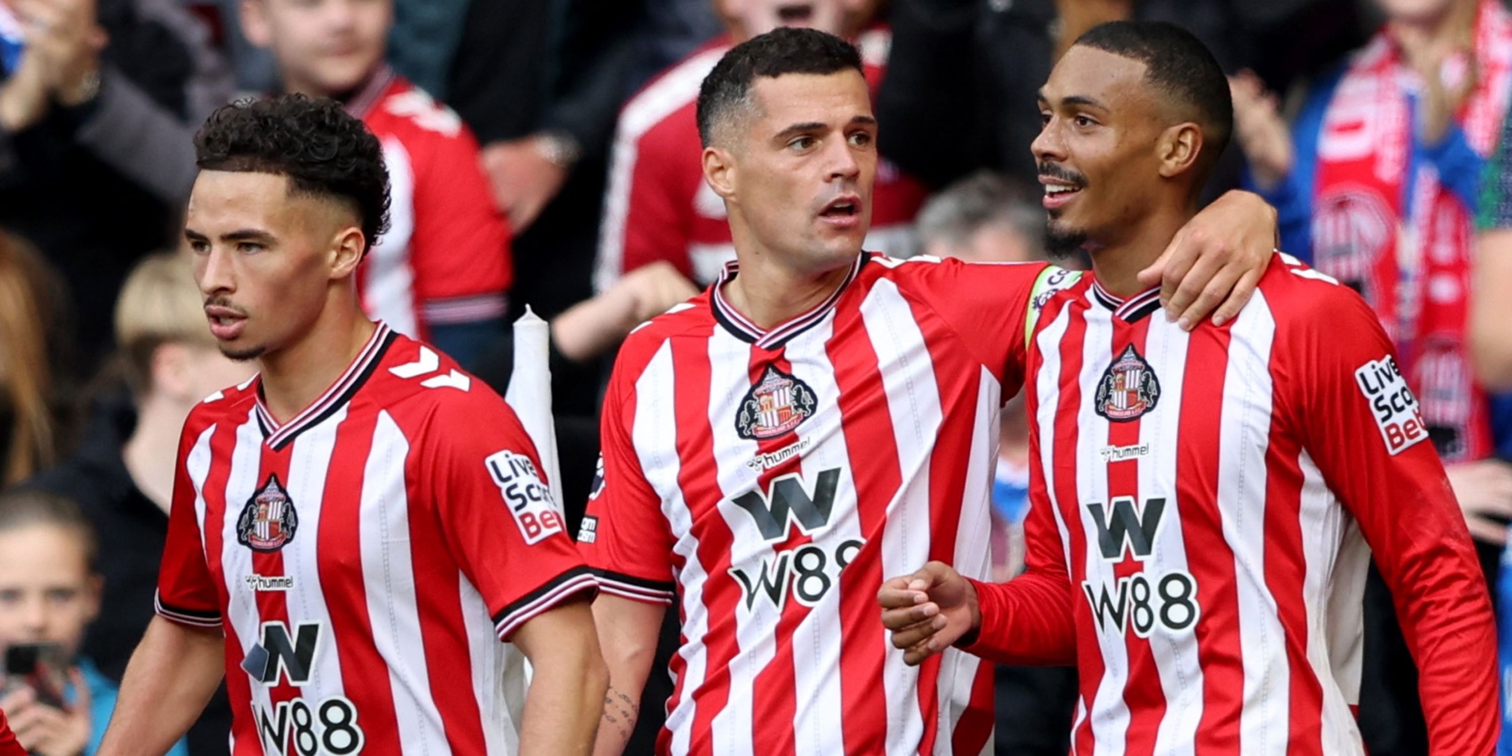 Sunderland celebrate Premier League goal
