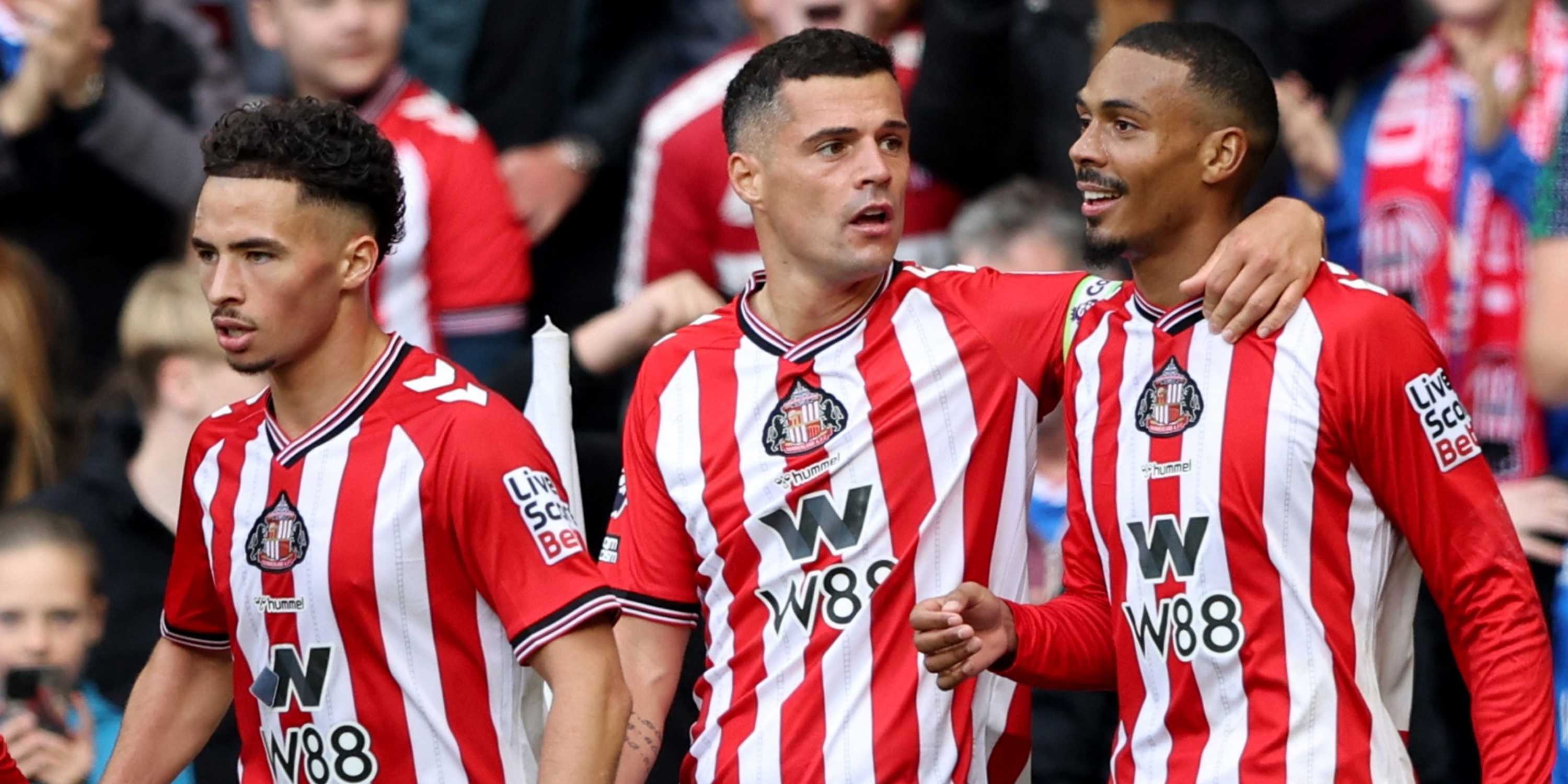 Sunderland celebrate Premier League goal