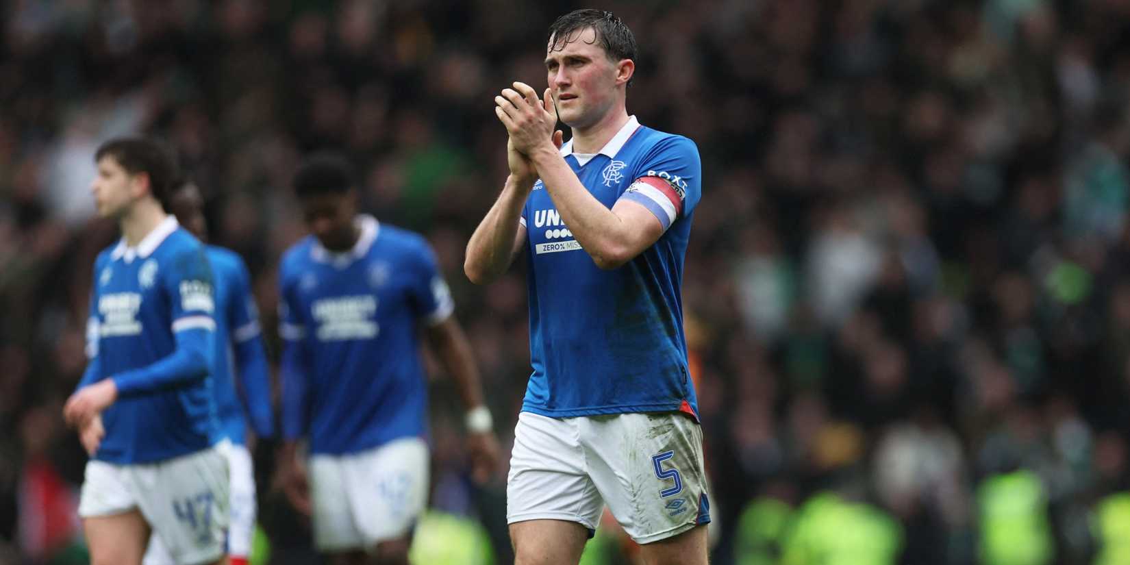 Rangers defender John Souttar claps the fans