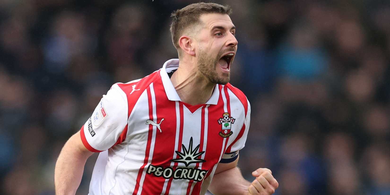 Southampton captain Jack Stephens celebrates