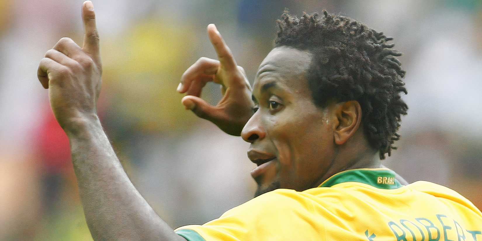 Ze Roberto in action for Brazil