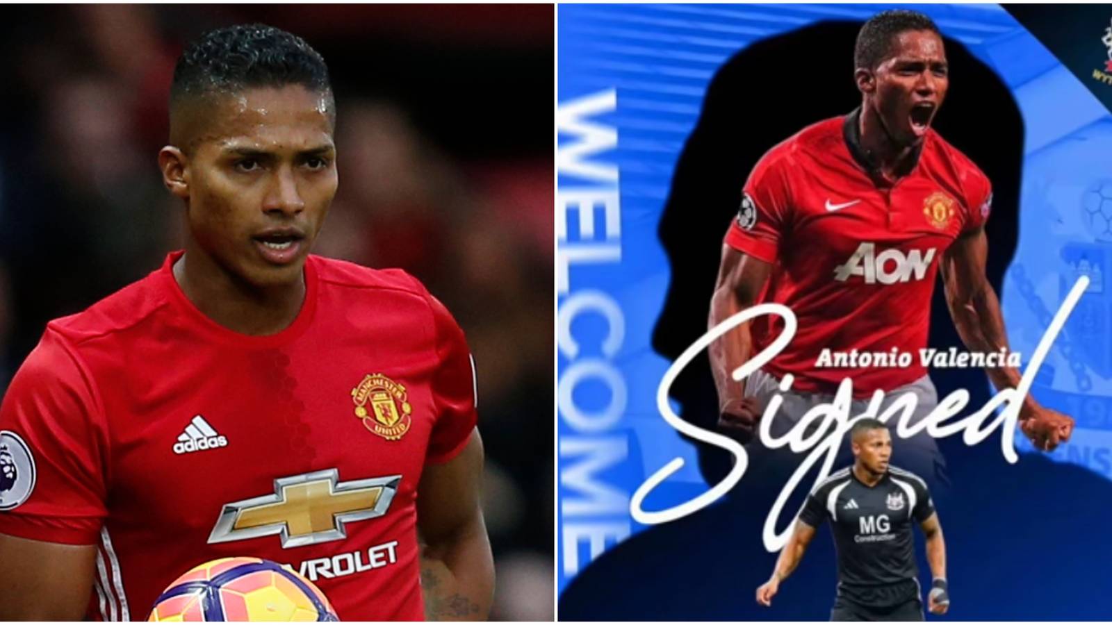 Ex-Man Utd Captain Antonio Valencia Signs For Wythenshawe FC
