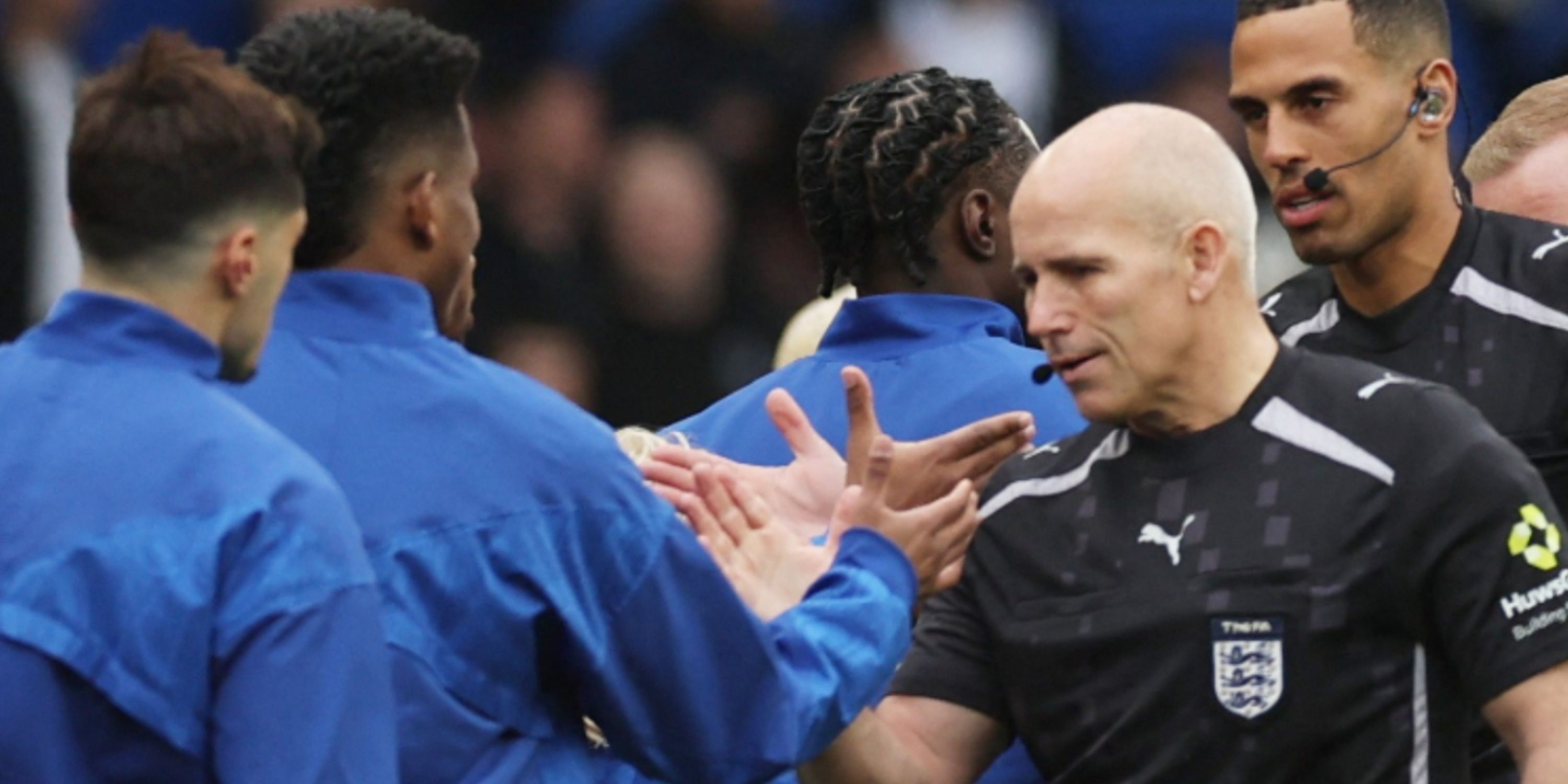 Linesman Richard West during Chelsea v Port Vale