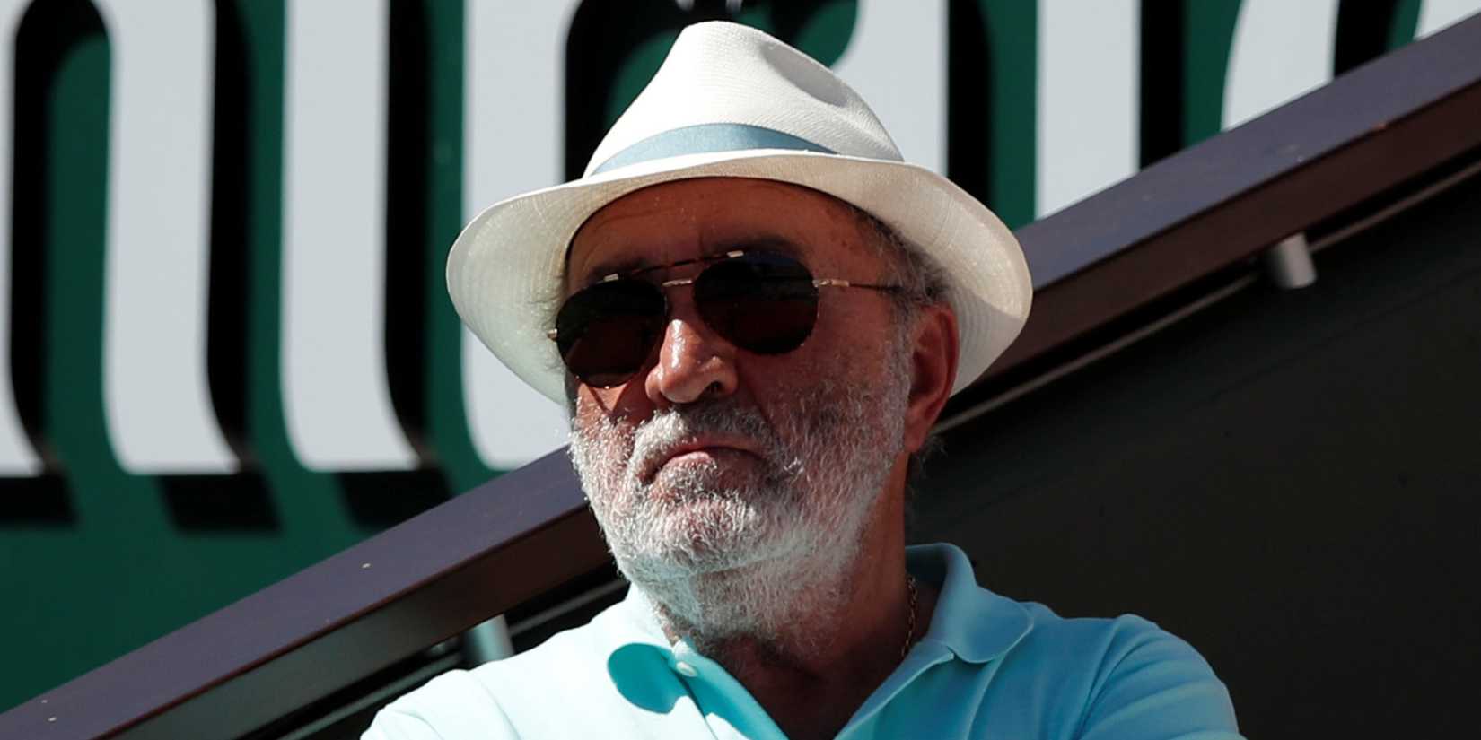 Former tennis player Ion Tiriac looks on during the final between Romania’s Simona Halep and Latvia’s Jelena Ostapenko in 2017