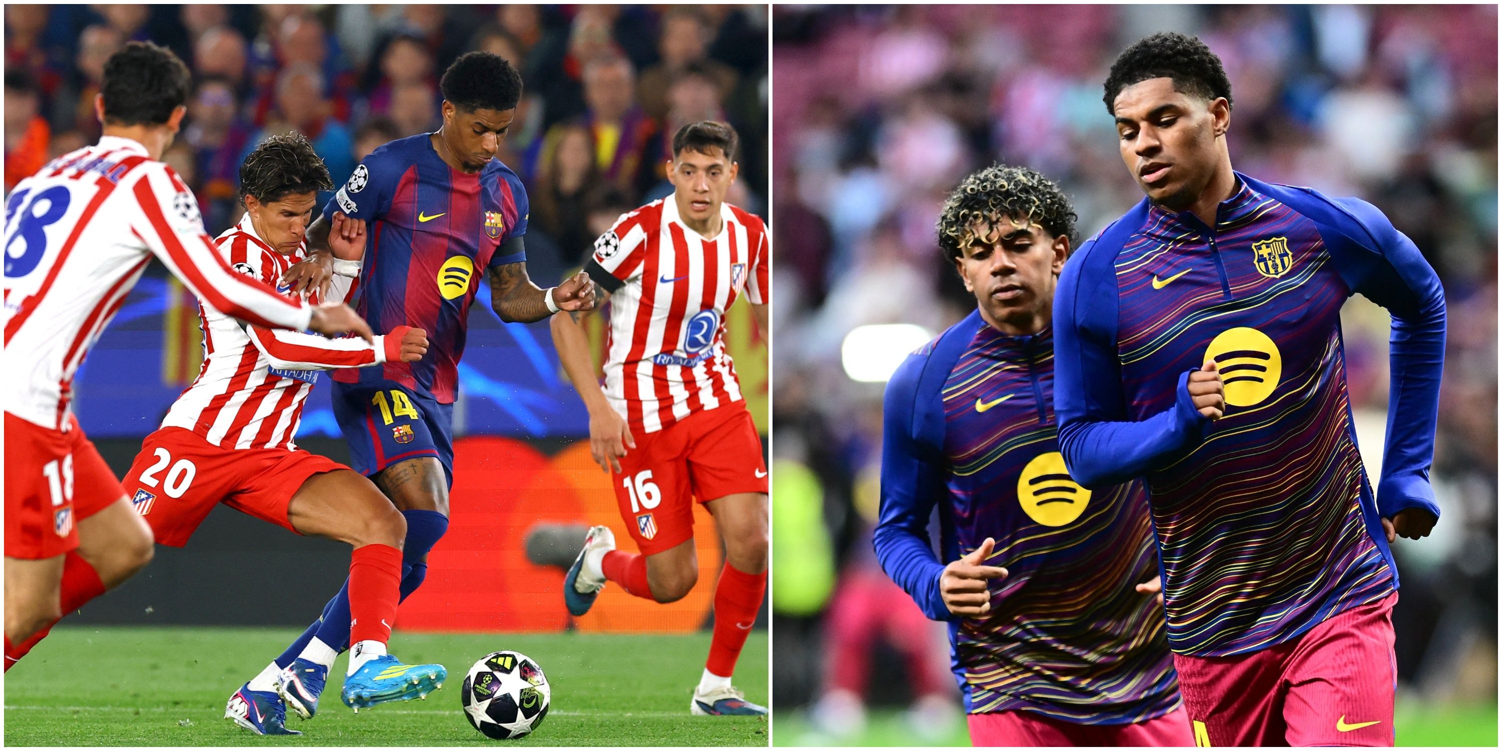 Barcelona - Rashford - the Champions League