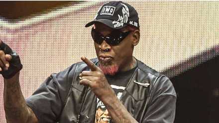 Dennis Rodman at WWE Hall Of Fame