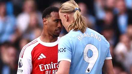 Gabriel and Erling Haaland