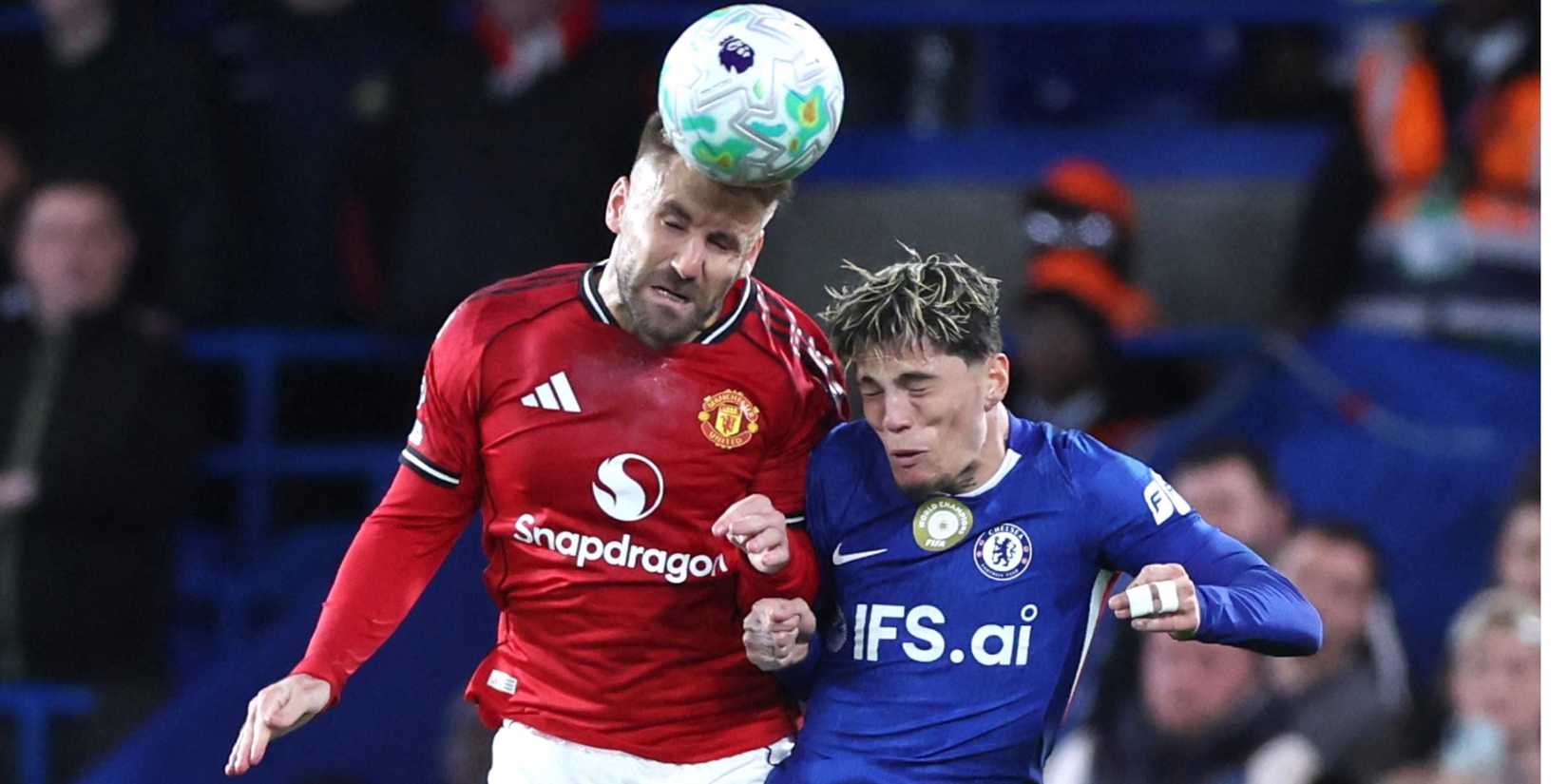 Luke Shaw and Alejandro Garnacho