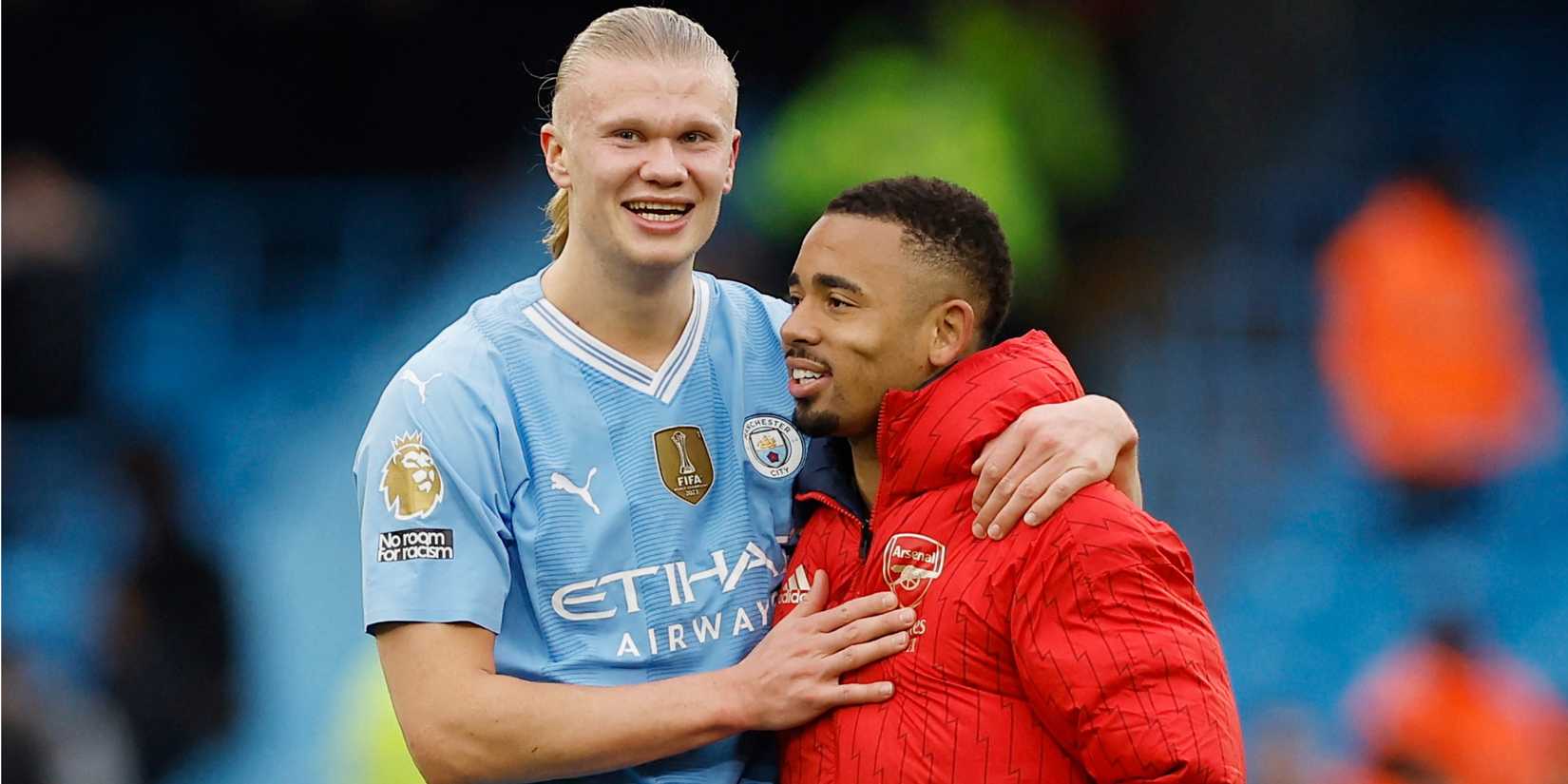 Erling Haaland and Gabriel Jesus