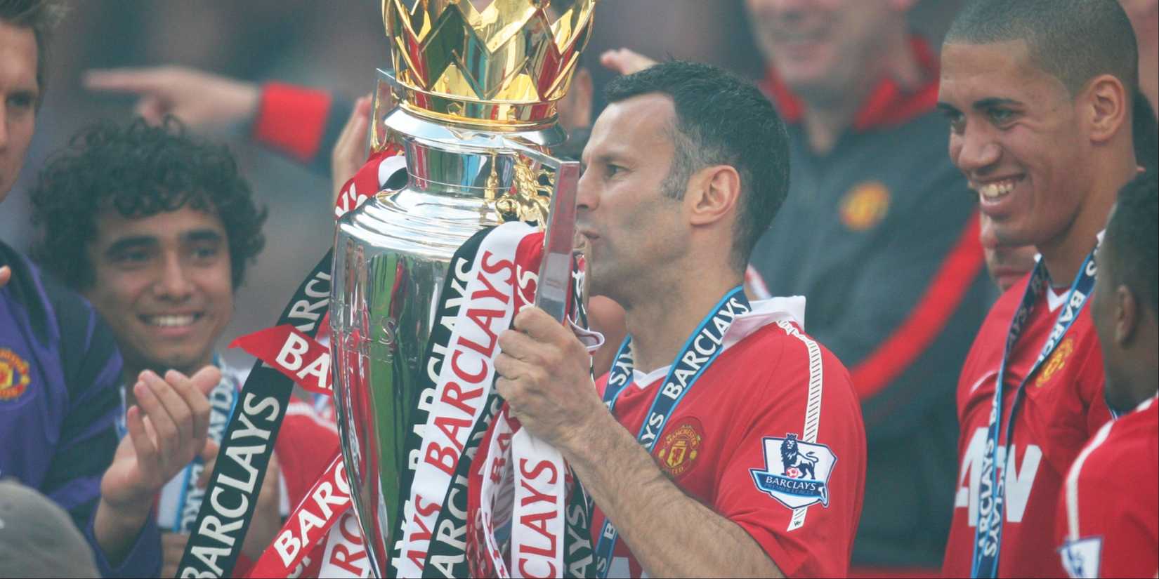 Ryan Giggs with the Premier League trophy