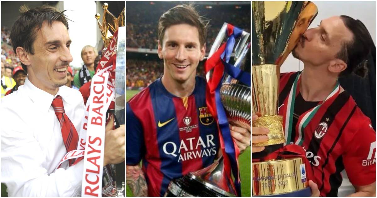 Players With the Most Titles Won in Europe’s Top Five Leagues