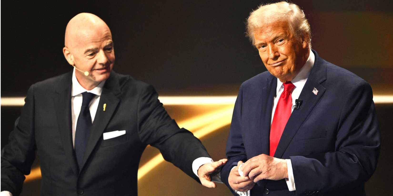 Gianni Infantino and Donald Trump