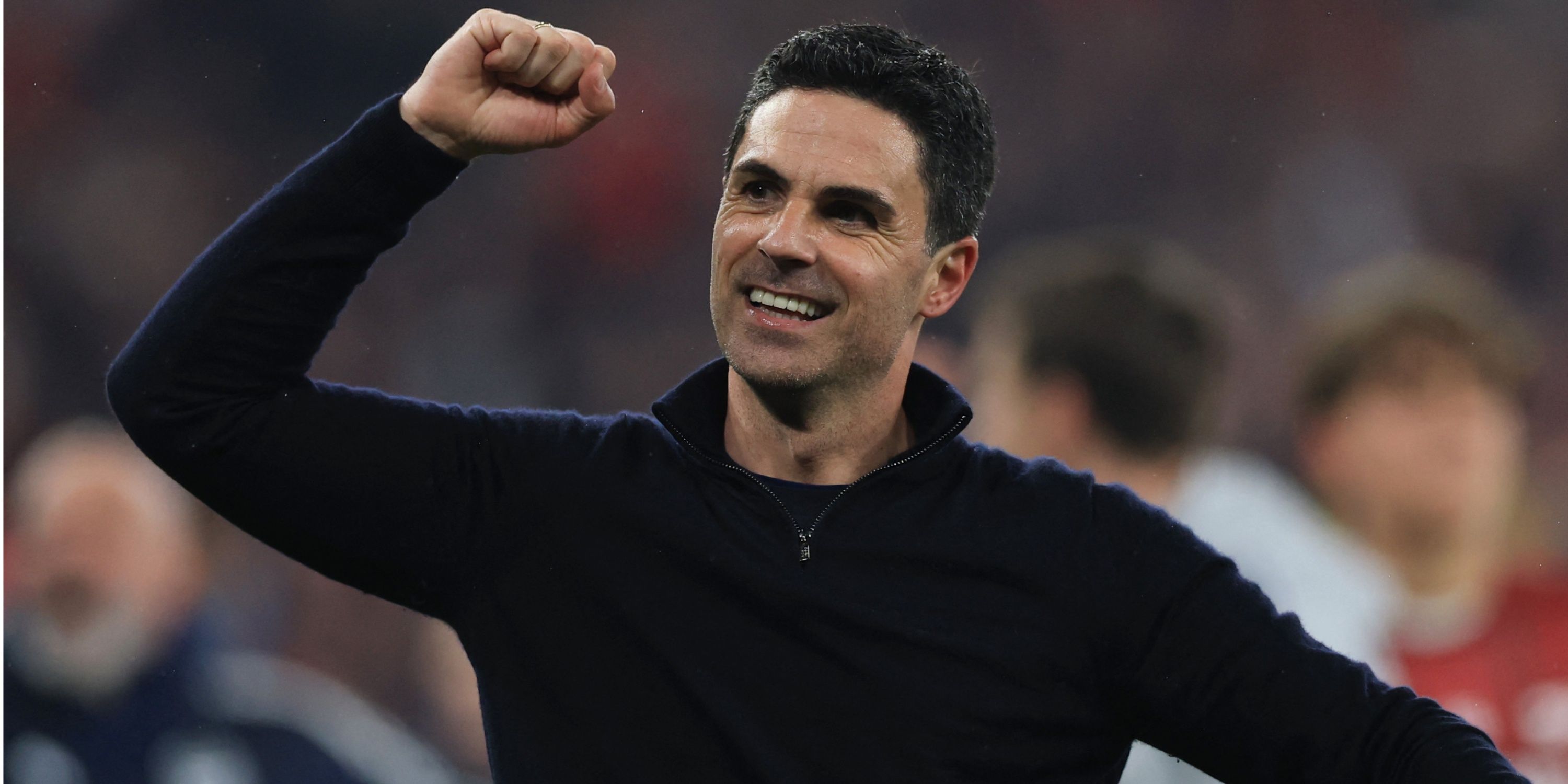 Arsenal manager Mikel Arteta celebrates Champions League semi-final win over Atletico Madrid