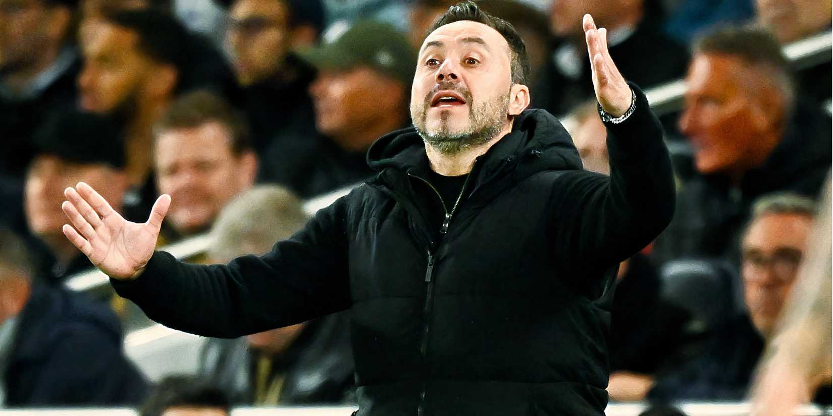 Roberto De Zerbi on the touchine against Leeds