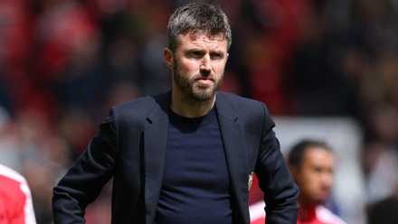 Manchester United manager Michael Carrick looks on after Premier League win against Nottingham Forest