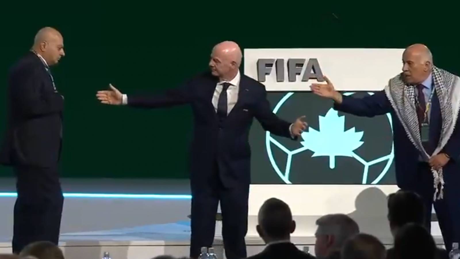 Gianni Infantino Asks Palestine and Israel Delegates to Shake Hands at ...