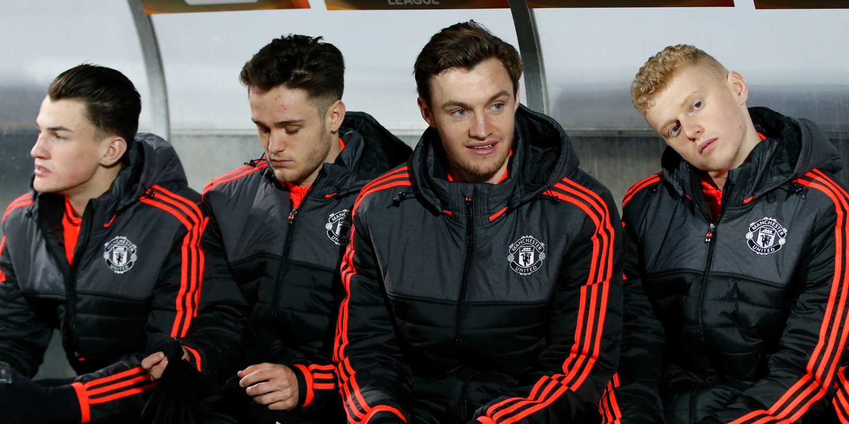 Man Utd youth players, including James Weir