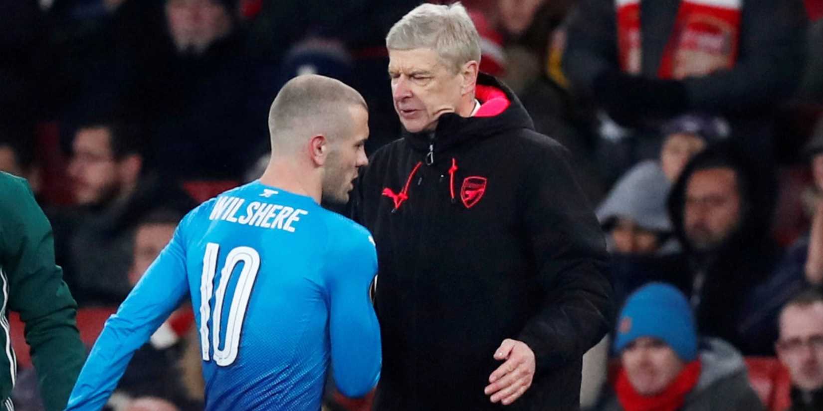 Arsene Wenger and Jack Wilshere