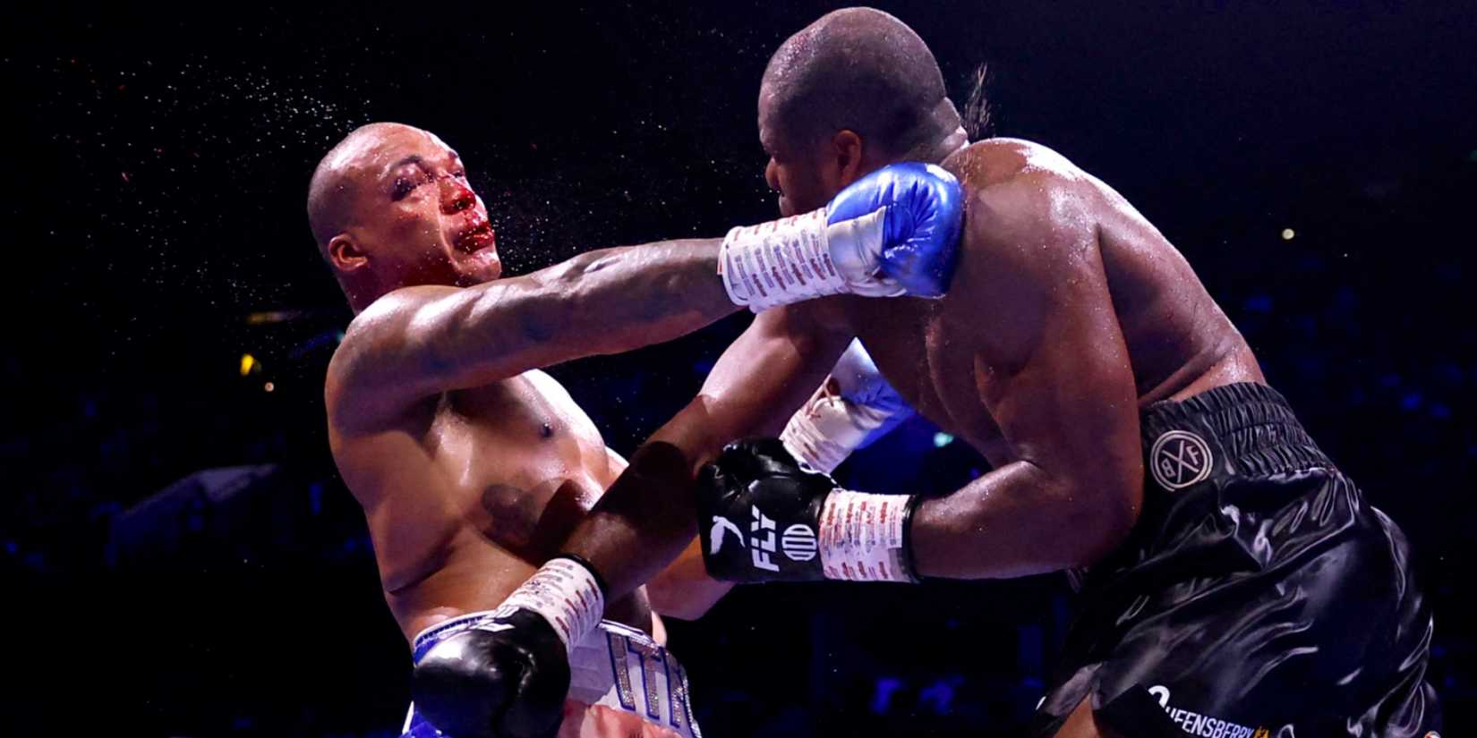 Daniel Dubois punches Fabio Wardley