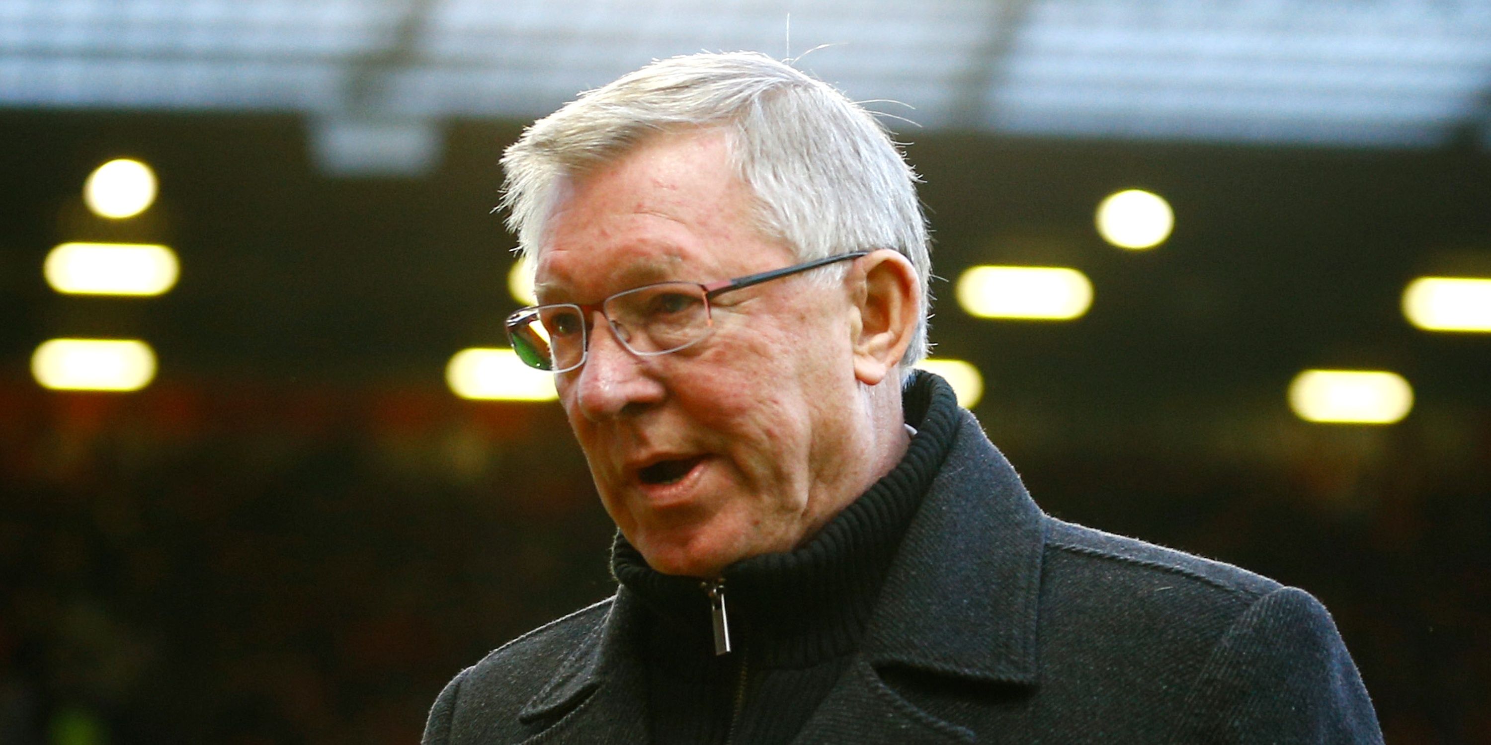 Manchester United manager Sir Alex Ferguson looks dejected at Old Trafford