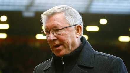 Manchester United manager Sir Alex Ferguson looks dejected at Old Trafford