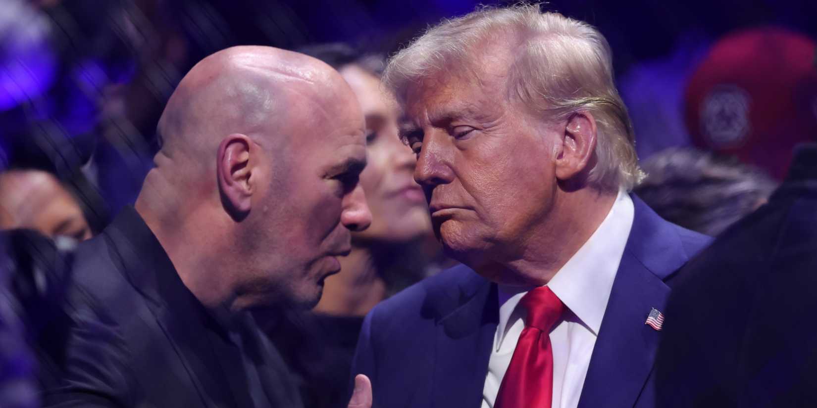 Dana White and Donald Trump