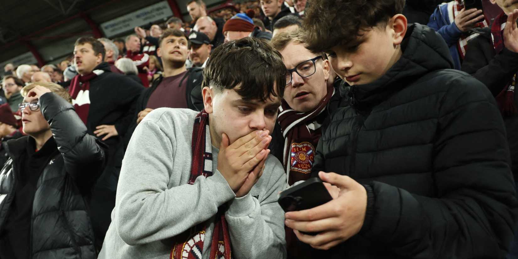 Hearts fans react to Celtic incident