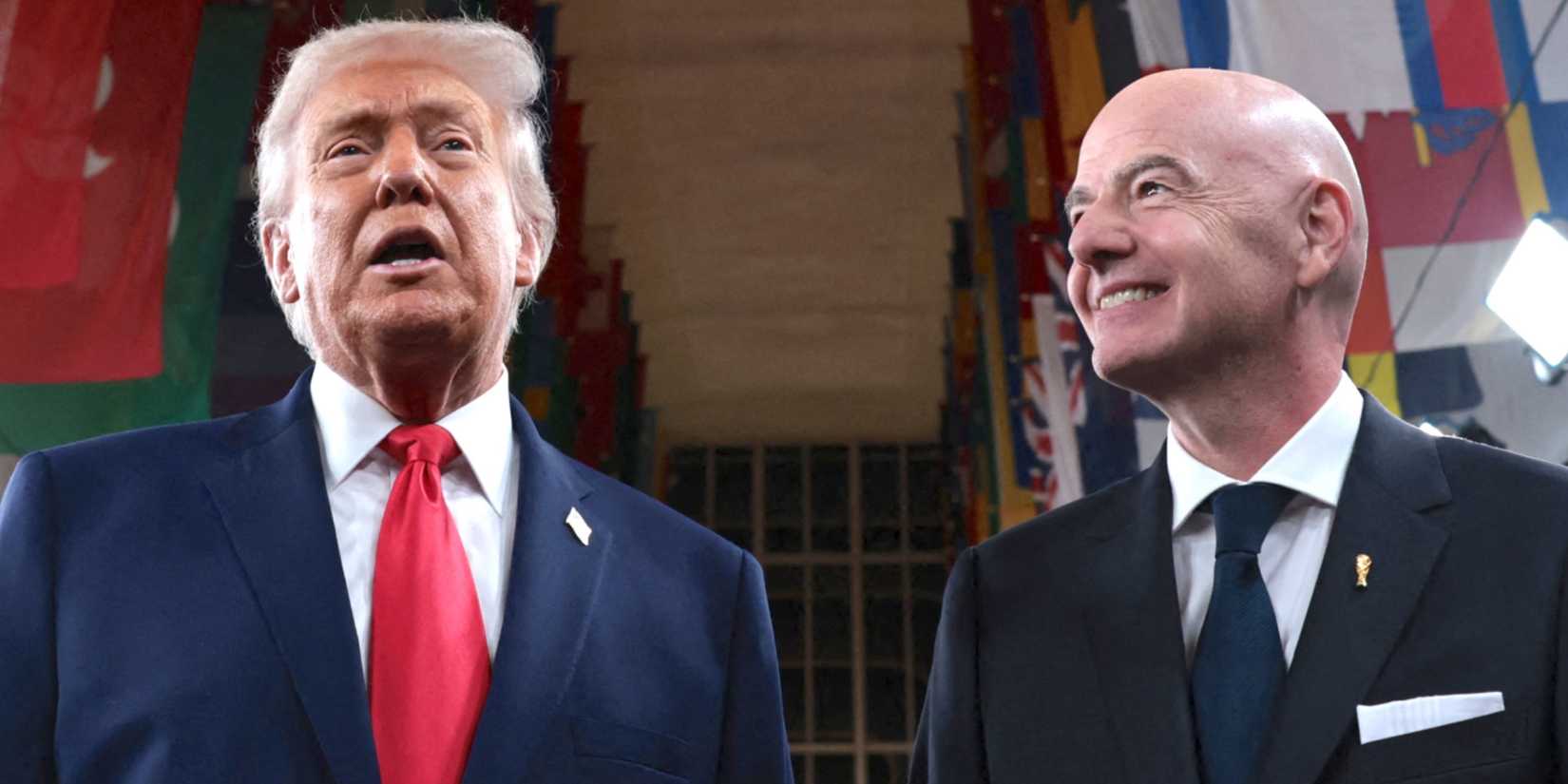 Donald Trump and Gianni Infantino