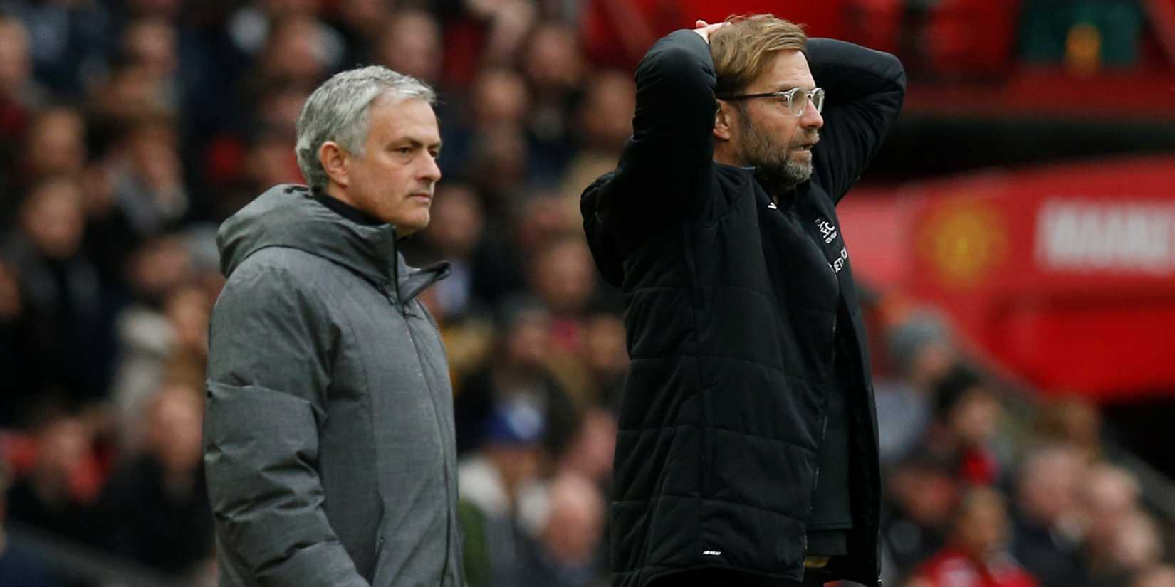 Jose Mourinho and Jurgen Klopp