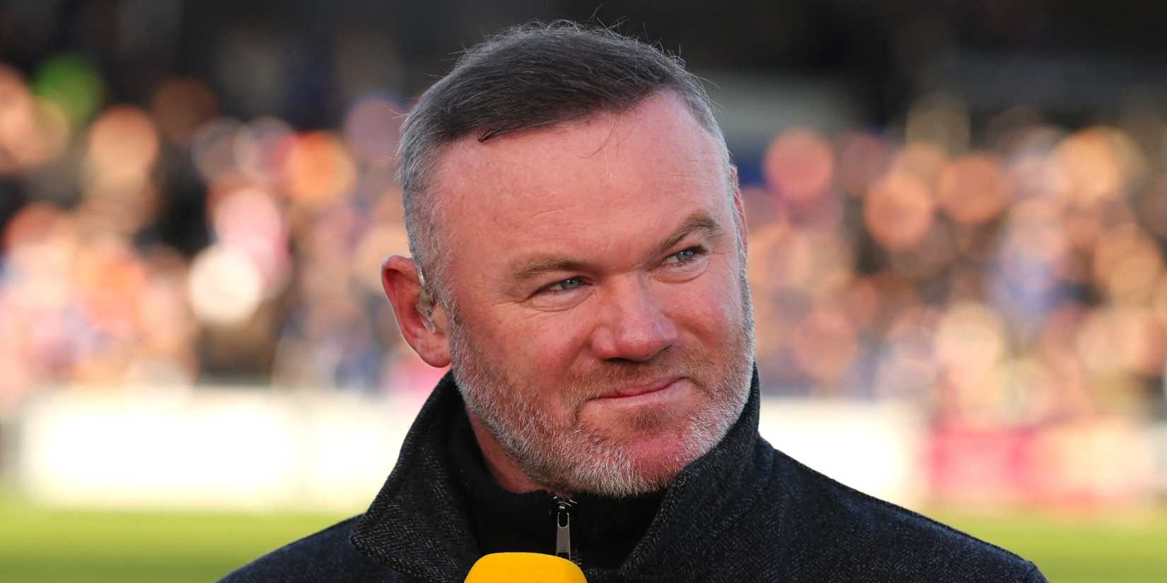 Wayne Rooney looks on during BBC punditry