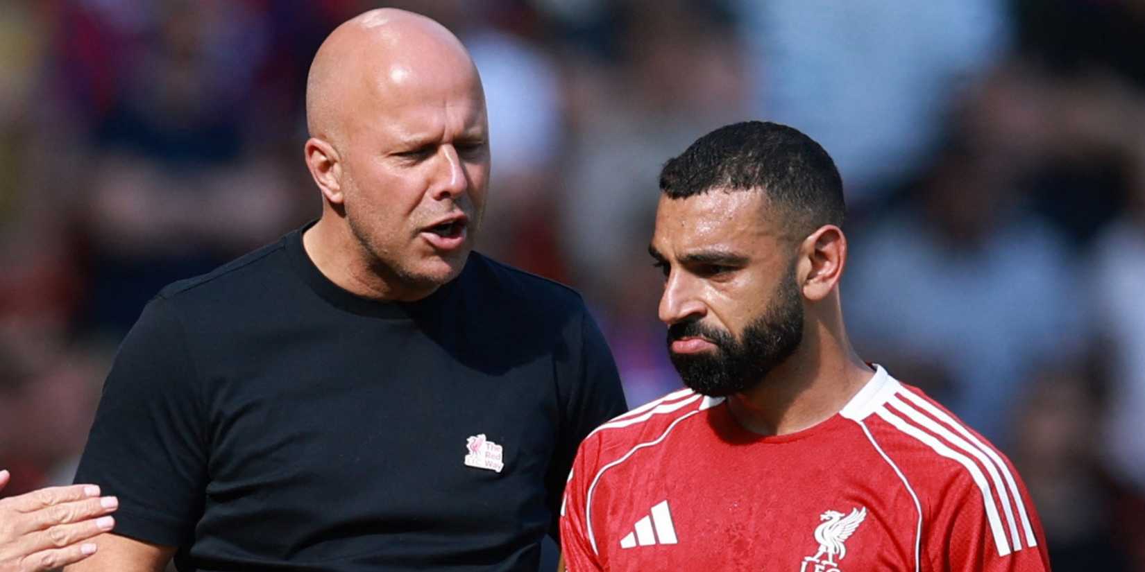 Arne Slot and Mohamed Salah