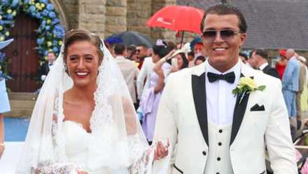 Venezuela Fury & Noah Price leaving church after their marriage(Image: Callum Staley / CJS, via the Mirror)