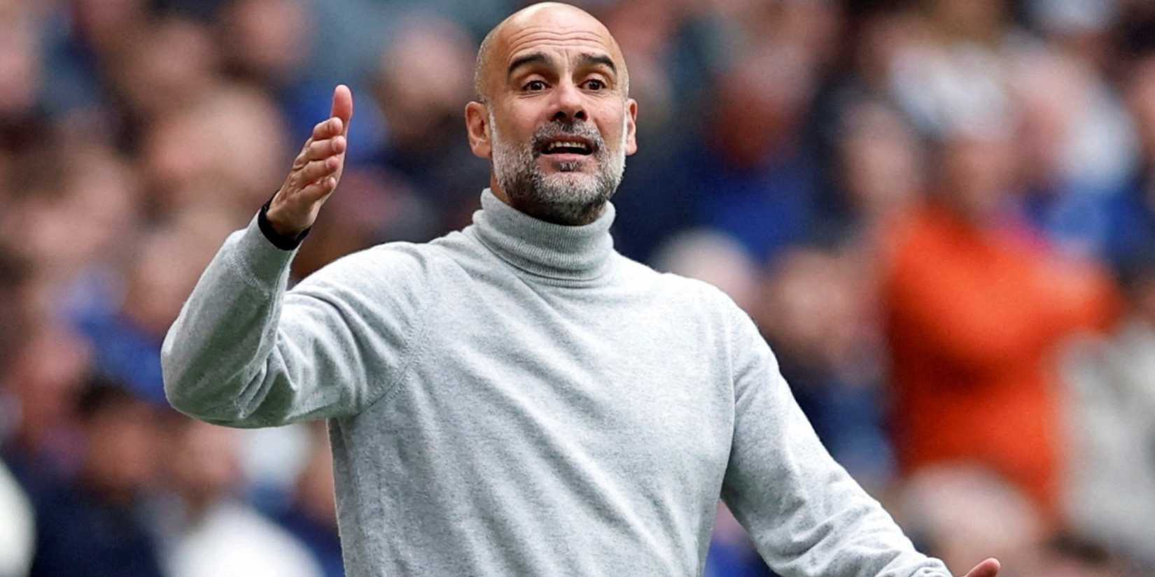 Pep Guardiola at Wembley