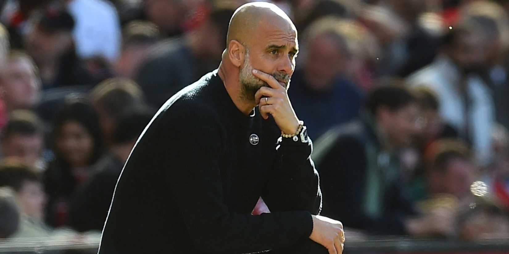 Pep Guardiola at Old Trafford