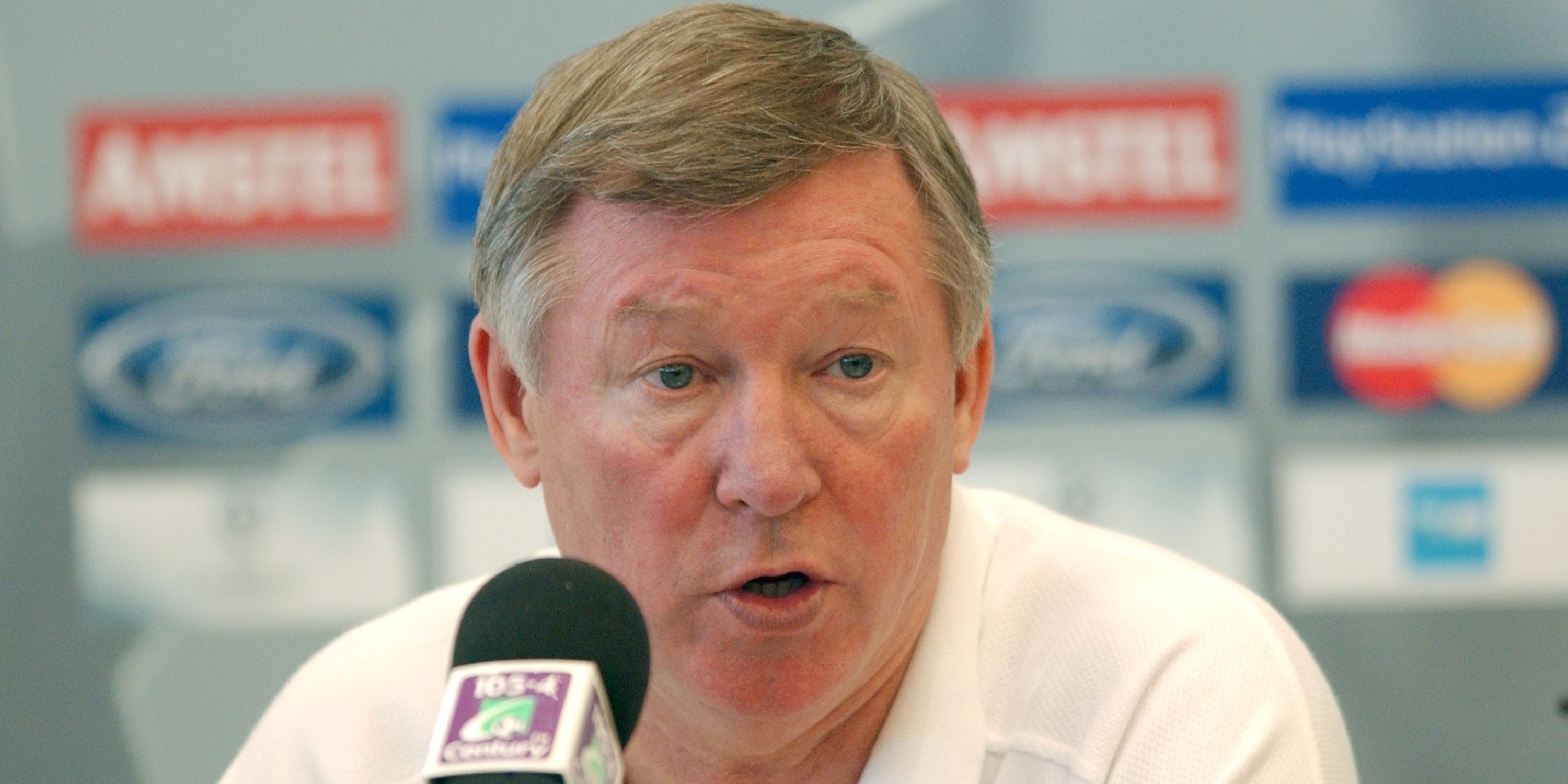 Manchester United manager Alex Ferguson during a 2003 press conference