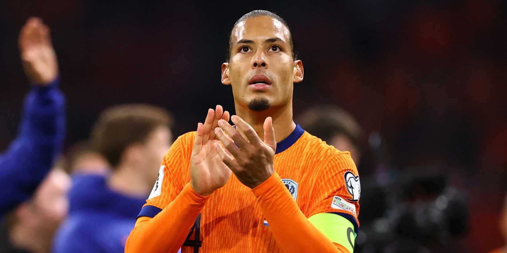 Virgil van Dijk playing for the Netherlands, 2025