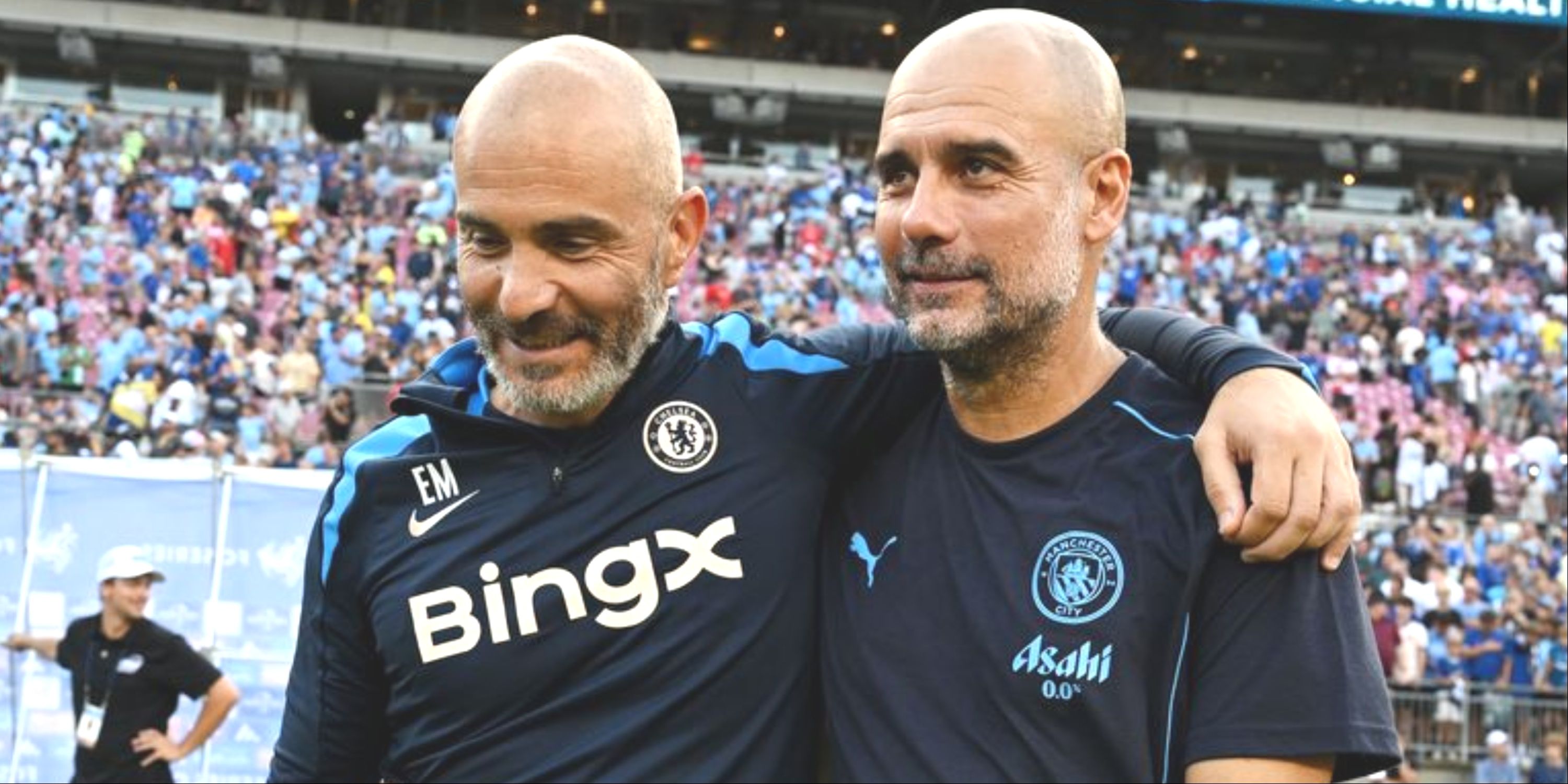 Enzo Maresca and Pep Guardiola