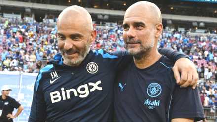 Enzo Maresca and Pep Guardiola