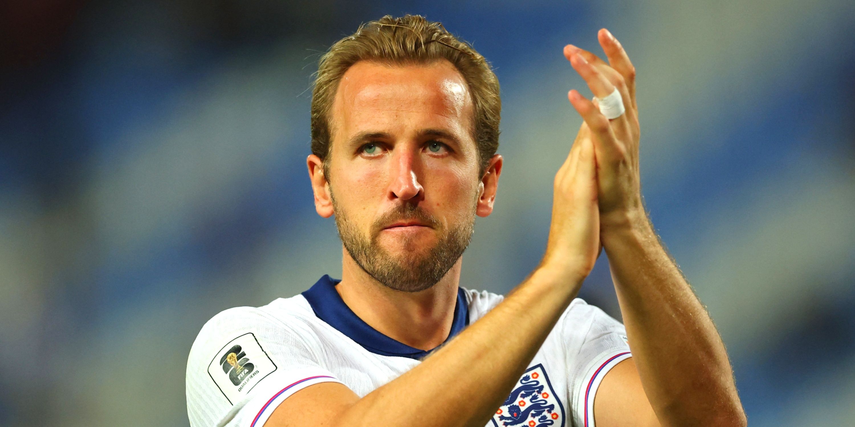 England's Harry Kane celebrates after the World Cup qualifier vs Serbia