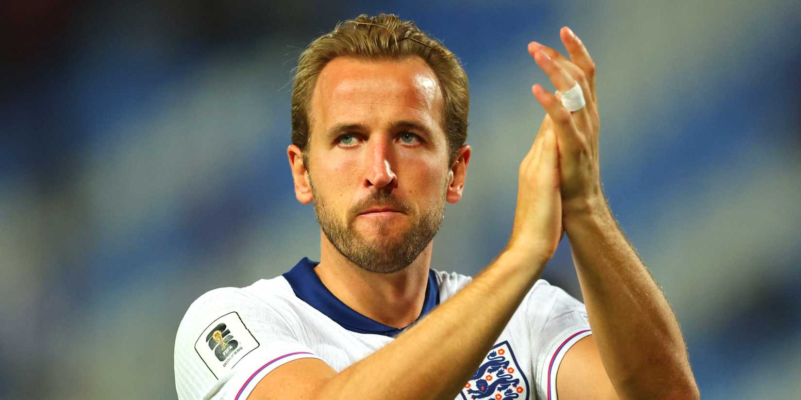 England's Harry Kane celebrates after the World Cup qualifier vs Serbia